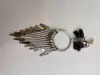 Factory direct sales of wrought iron pressed earrings, pendants, rough accessories, jewelry accessories, popular online bestsellers, classic tassel metal earrings, European and American simple style Specification image